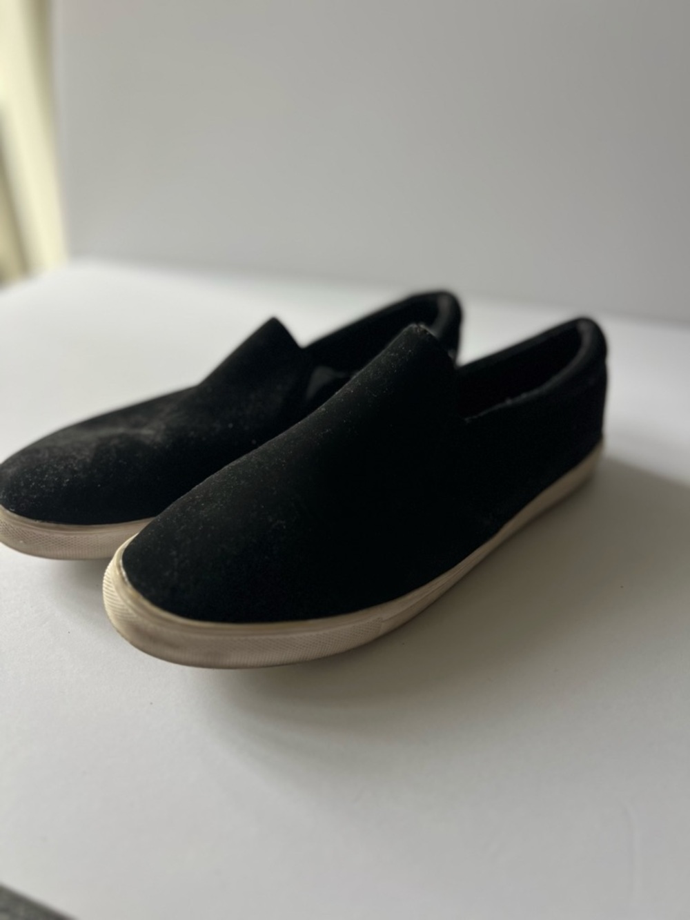 Men's Black Slip-On Canvas Sneakers